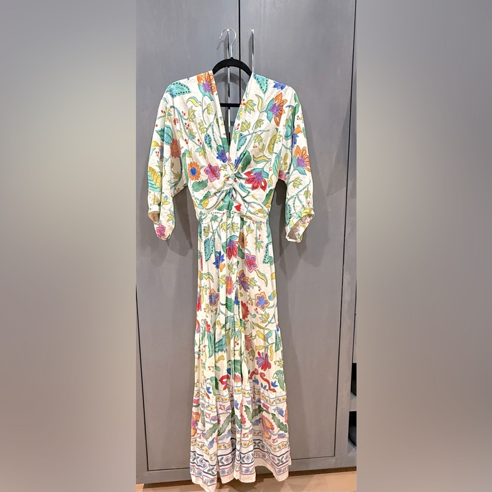 Zara size S Floral Multicolor Maxi Dress